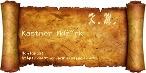 Kastner Márk névjegykártya